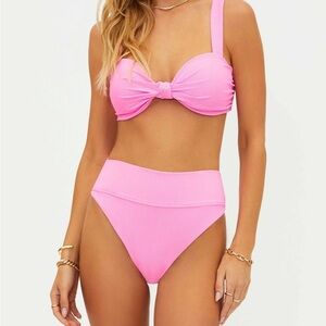 BEACH RIOT prism pink bikini (highway bottom & Sophia top) Size M